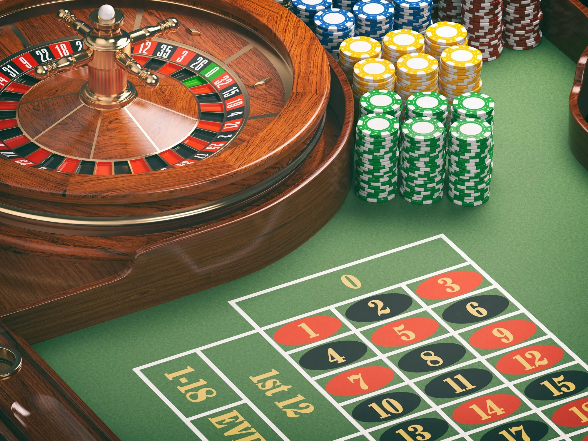 gambling or casino background concept casino roulette wheel wit