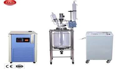 What is a jacketed glass reactor used for